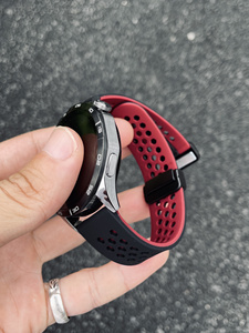 华为手表GT4/GT5pro适用 卡客双色透气蜂窝孔表带 夏季18mm磁吸扣watch3表带