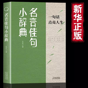 正版名言佳句小辞典 古今中外名人名言好句经典语录 励志格言国学经典 初高中写作素材 小学课外阅读书籍