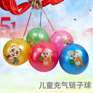 儿童拍拍西瓜小皮球 女童幼儿园玩具 弹力充气地摊夜市皮球