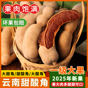 云南特产野生大甜角孕妇零食 新鲜果司机酸角酸枣糕 罗望子甜酸角