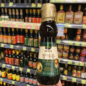 韩国进口bibigo必品阁芝麻油160ml 香港代购烹饪炒菜调味香油