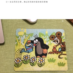 LittleMole小鼹鼠动漫卡通鼠标垫 桌垫 创意文具礼物 支持图案定制