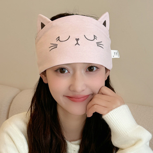 夏季薄款纯棉月子发带 产妇护额头带 大头围防风吸汗束发巾