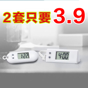 迷你简约学生考试静音电子表 精准走时钥匙扣背包挂钟