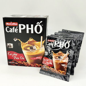越南特产Mac CafePHO冰咖啡240g 特浓纯香速溶三合一牛奶咖啡 东南亚风味