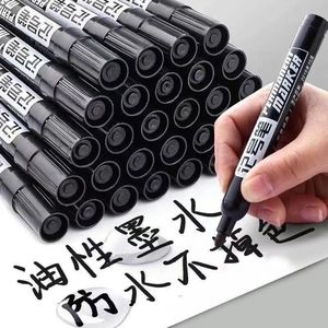 黑色油性大头记号笔 存奶袋快递物流专用 防水速干粗笔 耐用标记笔