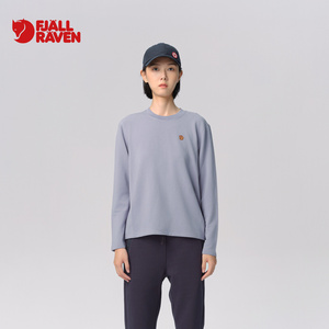 北极狐女士圆领套头卫衣 羊毛保暖秋冬长袖T恤新款01242272