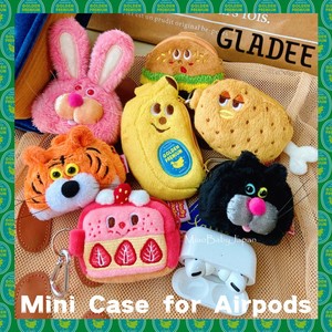日本正版GLADEE Airpods耳机保护套 毛绒可爱蛋糕香蕉汉堡鸡腿造型 送礼佳品