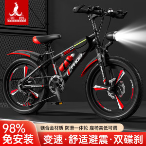 凤凰中大童变速山地儿童自行车 10-15岁男孩女孩学生骑行车