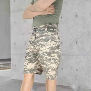 夏季户外军迷工装战术ACU迷彩短裤 男款加肥大码五分裤
