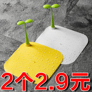 高效防臭豆芽地漏封口盖 硅胶垫片防虫反味 下水道厨房卫生间水槽堵口