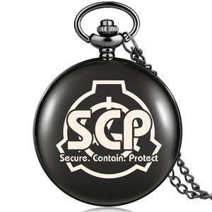 SCP基金会官方周边 九尾狐石英表 二次元翻盖手表 项链怀表挂件