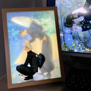 咒术回战五条悟夏油杰周边二次元动漫灯光画生日礼物镜子