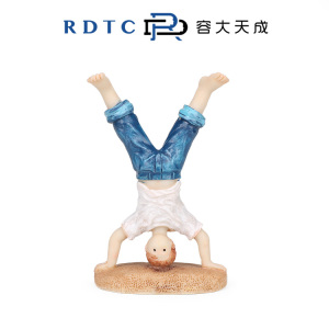 容大原创心理沙具 倒立人物模型 沙盘游戏道具 跳舞表演沙具 换角度玩具