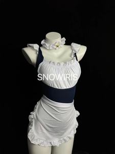 火烧岛纯情女佣风格内衣套装 含胸垫设计