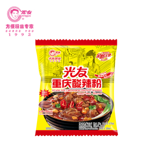 光友酸辣粉官方旗舰 正宗四川重庆味 大份量非油炸冲泡桶装速食
