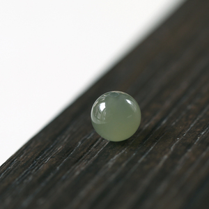 天然和田玉青白玉晴水冰透散珠6mm-8mm圆珠DIY手链配饰