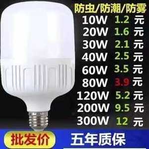 家用E27螺口LED节能灯泡 白光护眼超亮 大功率厂房球泡灯 新客特惠