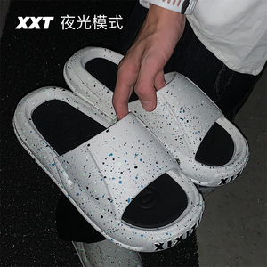 个性创意发光星空凉拖鞋 情侣外穿防滑平底夏款男鞋