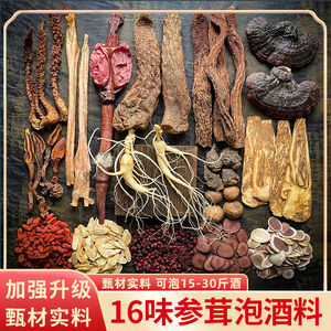 男士专享泡酒药材配方 灵芝人参鹿茸组合 中草药泡制药酒料