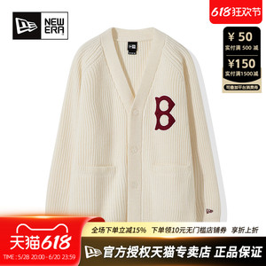 New Era官方授权正品纽亦华NY男女款MLB潮流时尚休闲针织开衫毛衣