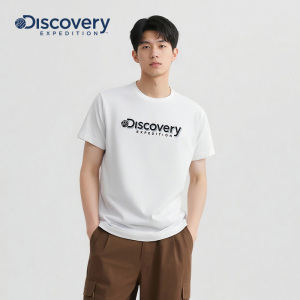 Discovery探索2023春夏新品男款户外运动休闲圆领短袖T恤