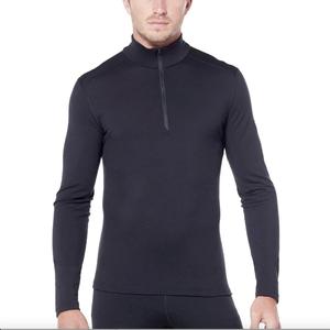 Icebreaker正品Oasis200绿洲男款保暖美利奴羊毛秋冬拉链内衣