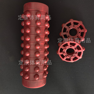 红色路径户外健身器材配件 腰背部按摩滚筒滚轮 小区广场维修专用