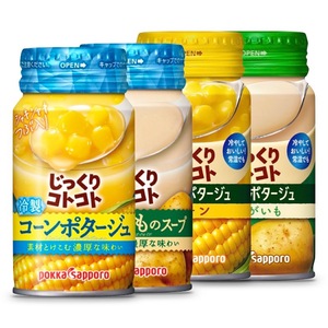 日本Pokka低热量即食浓汤 露营出游必备 低卡低脂冷制速食罐头