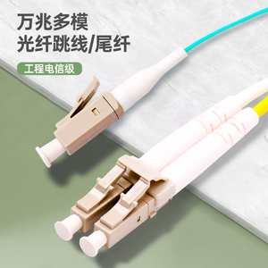 泛达OM3多模LC-LC双芯光纤跳线 23510系列 1米万兆网线光纤尾纤