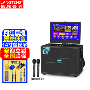 浪庭LA10-4广场舞音响家用KTV一体机 带显示屏户外K歌音箱 直播话筒设备