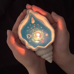 海螺形状香薰蜡烛 卧室浪漫高级氛围感摆件 创意生日礼物闺蜜伴手礼