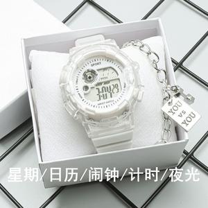 学院风高颜值电子表 学生初高中生男女款ins小众运动手表