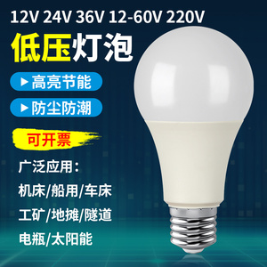 12-36V LED防水灯泡 AC交流E27螺口 工地冷库机床工作照明灯