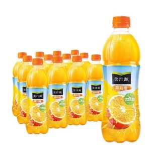 可口可乐果粒橙450ml大果粒橙汁饮料 补充VC美味饮品