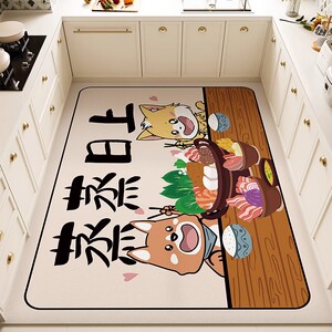 免洗耐脏PVC防水地毯 全铺厨房地垫 防滑防油易清洁