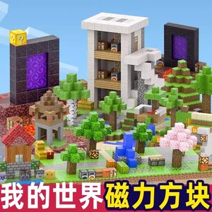 我的世界新款磁力方块磁铁磁吸拼图积木 益智玩具 男孩儿童节礼物