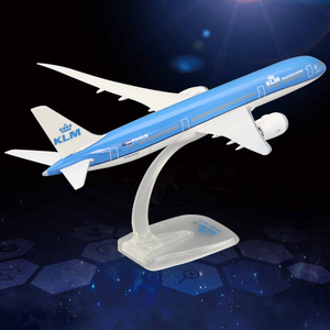 ABS材质波音B787荷兰皇家航空MD-11客机E190航模拼装飞机模型礼品摆件