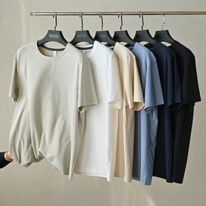 UPF50+男款凉感防晒锦纶圆领短袖T恤 轻薄垂坠运动休闲上衣夏款