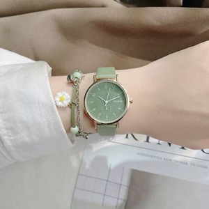 考研公务员专用防水静音机械表 女款学生电子指针手表