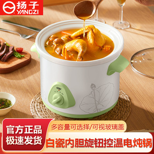 扬子家用多功能陶瓷电炖锅 煲汤煮粥宝宝辅食神器