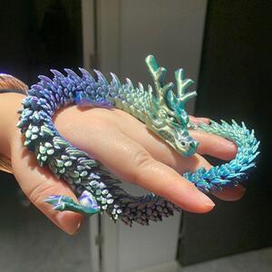 3D打印中国龙关节可动创意摆件 汽车装饰手办儿童玩具批发