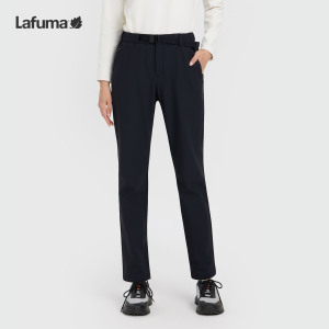 LAFUMA乐飞叶秋冬户外防泼水保暖女士休闲直筒运动长裤