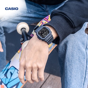卡西欧旗舰店GW-M5610小方块gshock电子表 男学生初高中正品手表