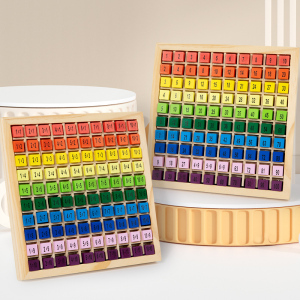 儿童木质九九乘法口诀表 小学数学启蒙早教神器 一二年级公式大全