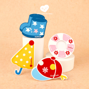 OuliOuli仿木质磁吸手机支架 海边寻宝可爱风小众礼物