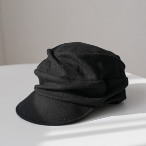 kloussy日系复古大头围羊毛鸭舌帽 女秋冬小众堆堆报童冷帽