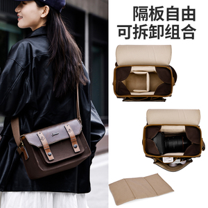 复古风富士索尼尼康佳能微单相机单肩斜挎收纳包轻便款