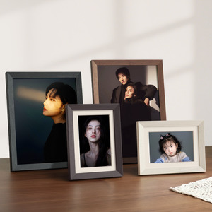 实木相框空框摆台 7寸8寸10寸照片定制打印高级感相册展示架