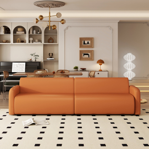 北欧轻奢奶油风科技布艺沙发 现代简约小户型直排双人三人沙发